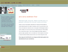 Tablet Screenshot of alchemyandlore.com